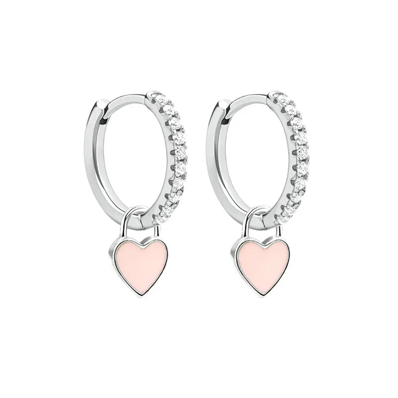 Love Club earrings - silver (6 colours available)