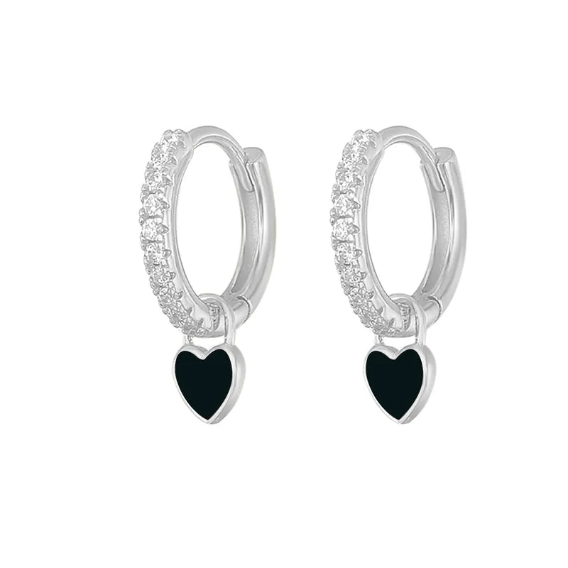 Love Club earrings - silver (6 colours available)