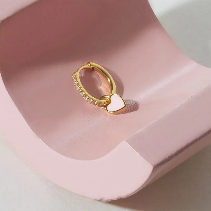 Love Club earrings - silver (6 colours available)