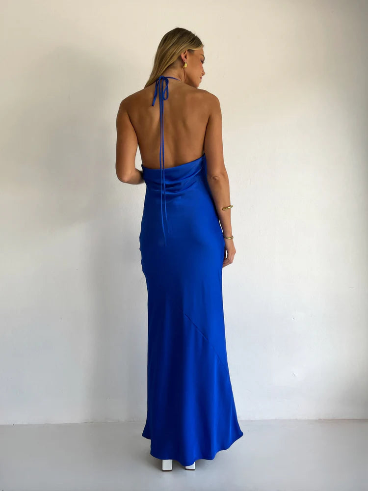 Lucia Maxi Dress in Cobalt