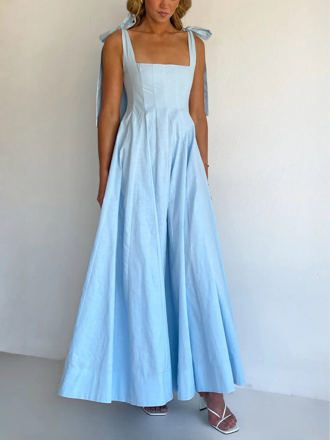 Sienna Maxi Dress in Powder Blue