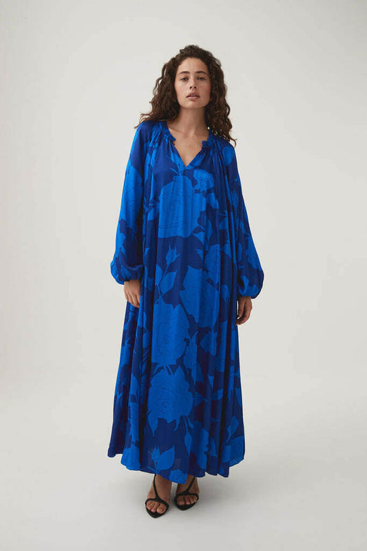 Knowing belted smock dress electric rose