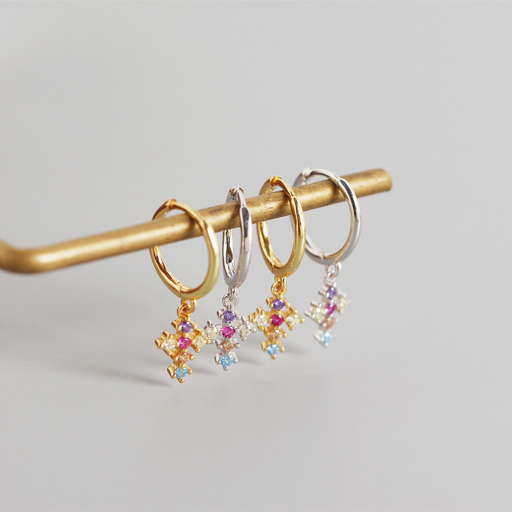 LUNA | Zircon Hoops - Silver