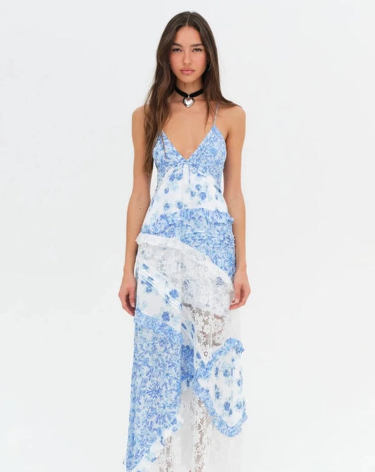 Rosalyn maxi dress blue