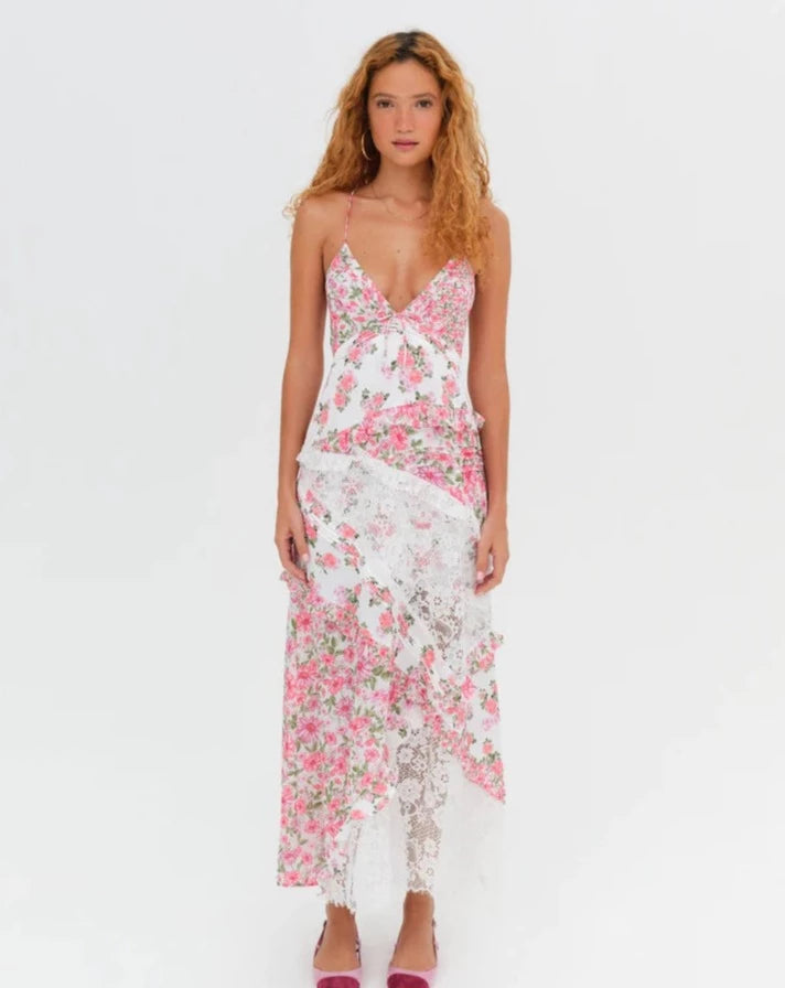Rosalyn maxi dress pink