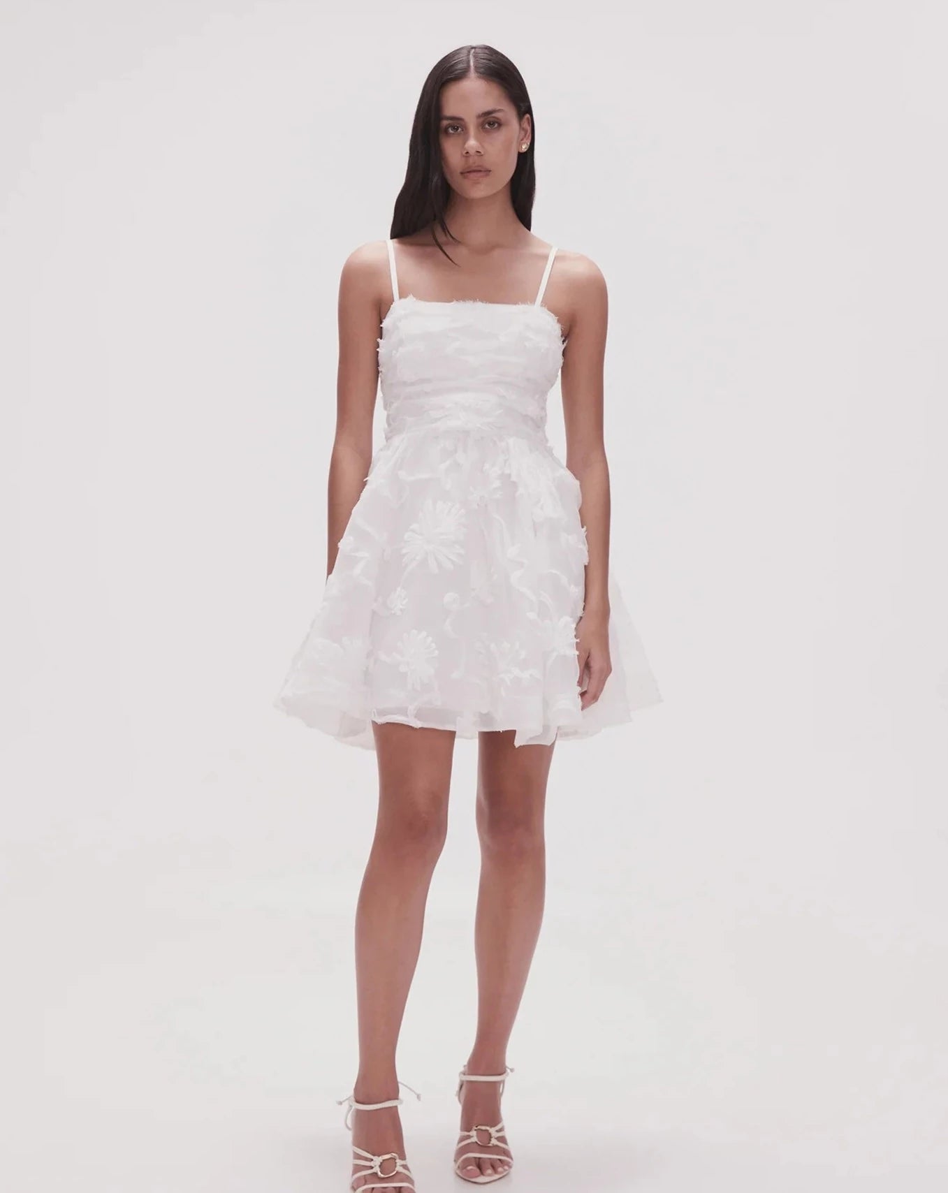Evangeline mini dress ivory