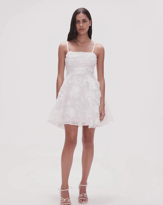 Evangeline mini dress ivory