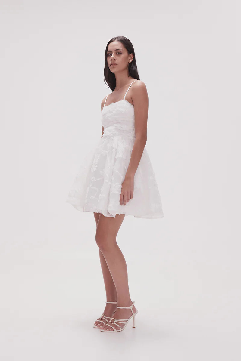 Evangeline mini dress ivory