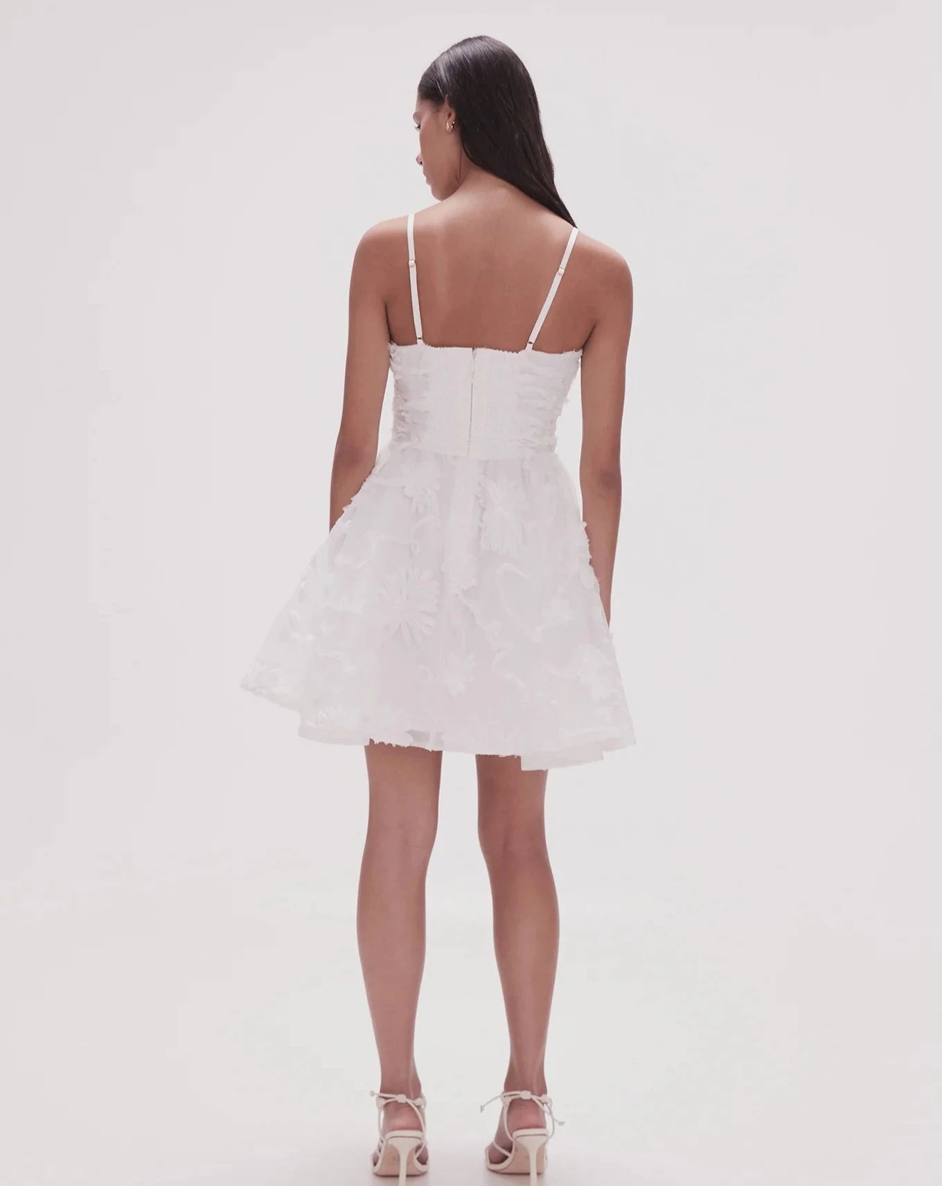 Evangeline mini dress ivory