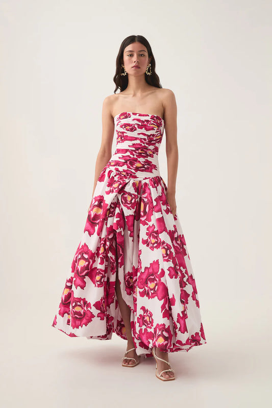 Behold maxi dress boldly blooming