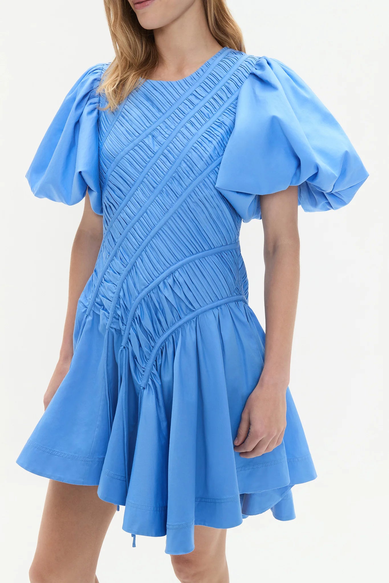 Wisteria Mini Dress Mist Blue