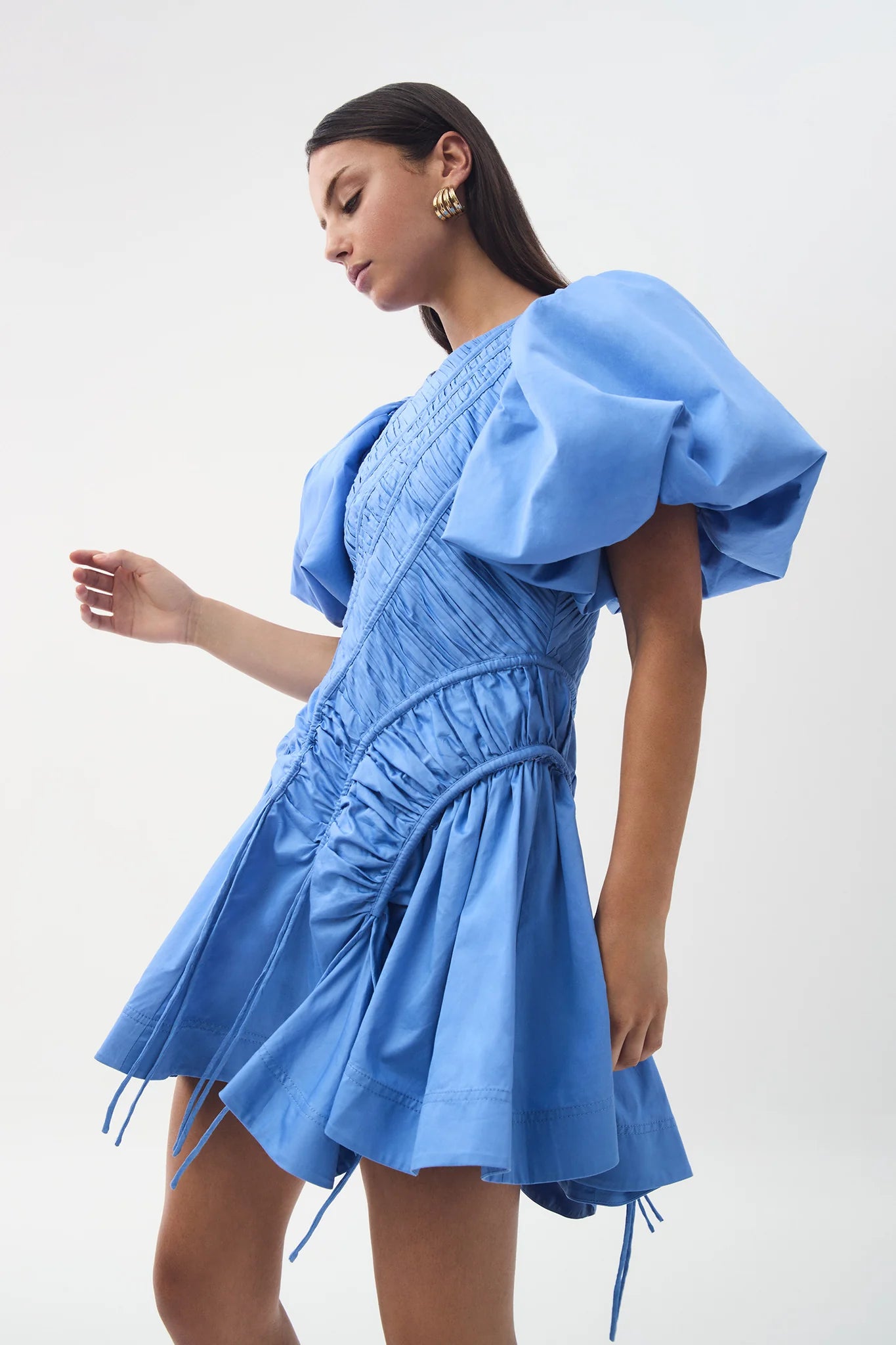 Wisteria Mini Dress Mist Blue