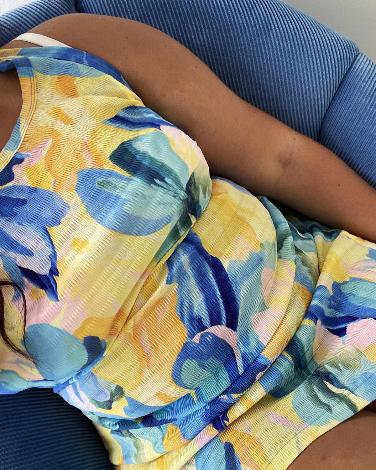 Miami crinkle mini dress
