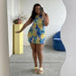 Miami crinkle mini dress