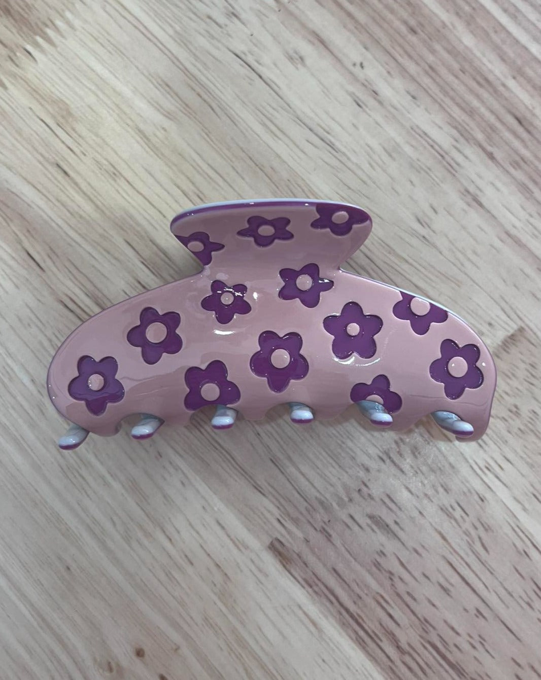 Daisy claw clip - pink
