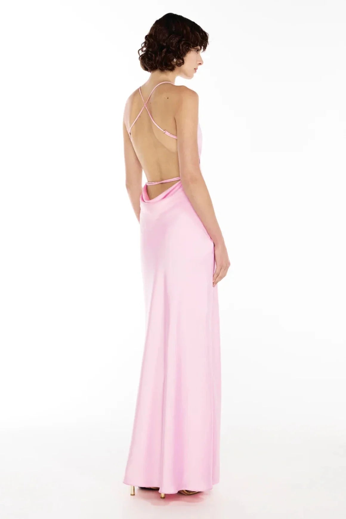 Saturation point slip dress pink