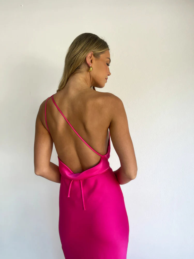 Lucia Maxi Dress in Fuschia