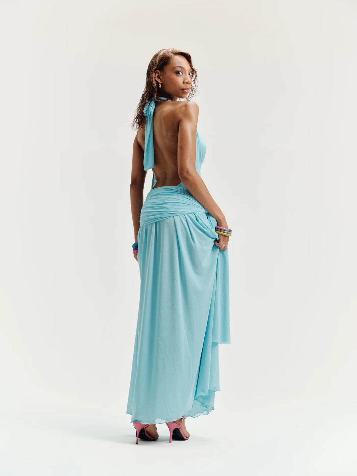 Yosei Dress in Aqua