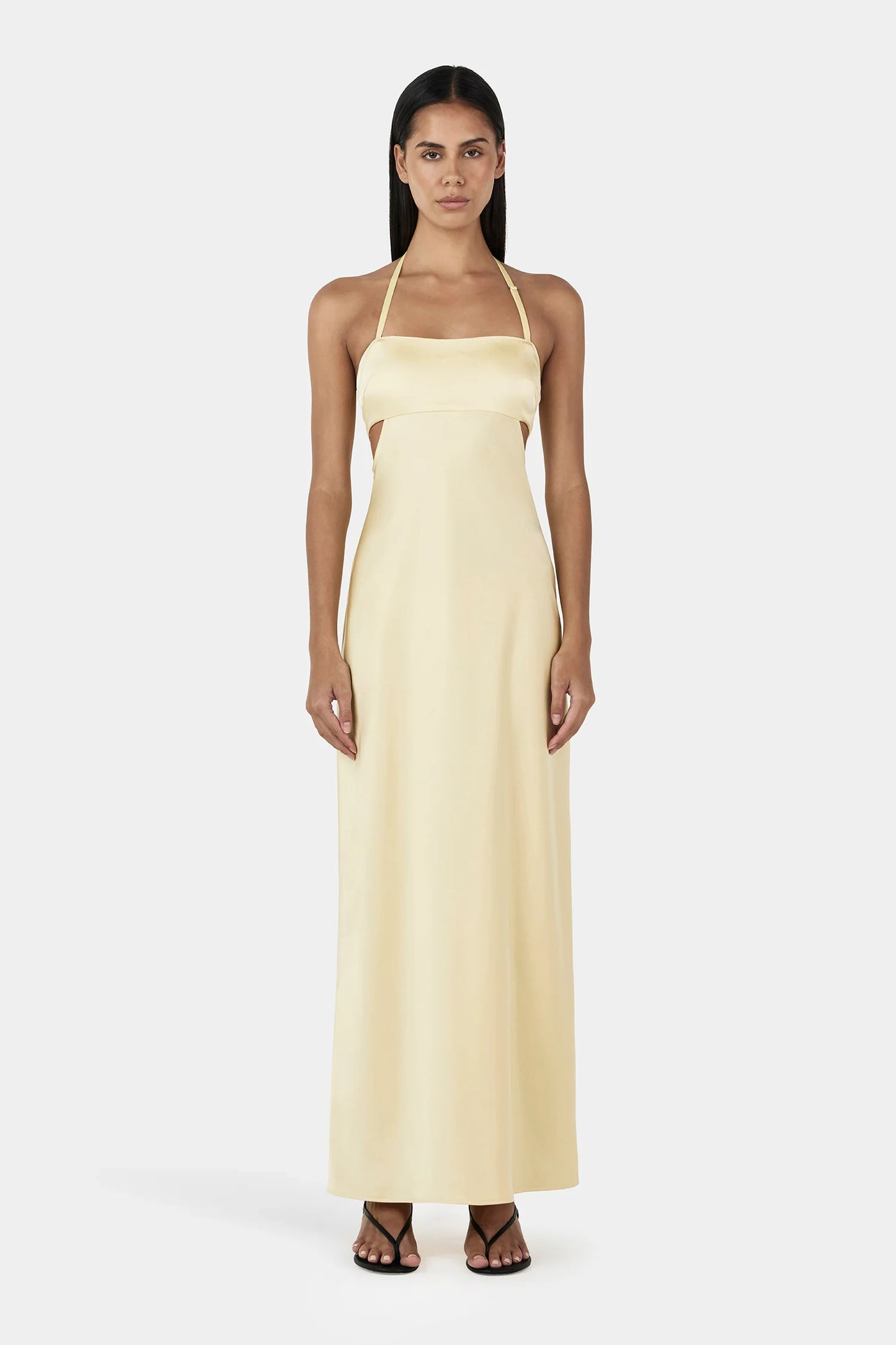 Aisha Dress Lemon (with removable strap)
