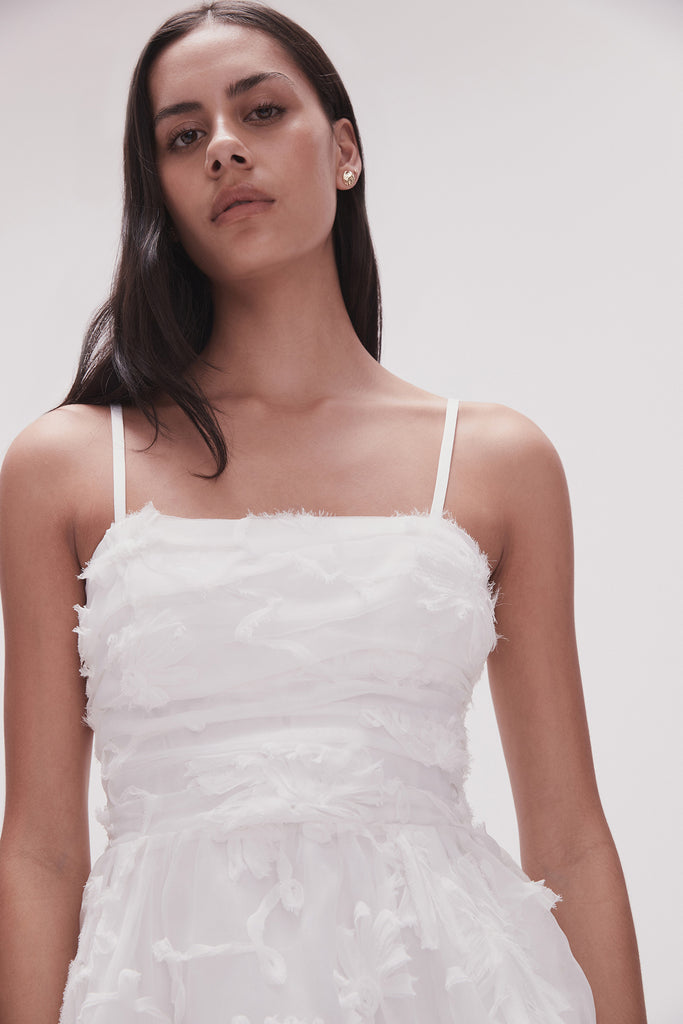 Evangeline mini dress ivory