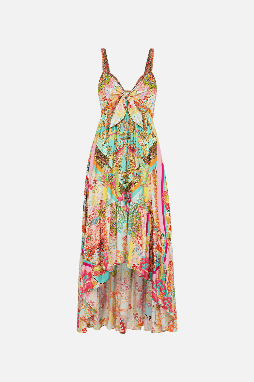 An Italian Welcome tie front high low dress