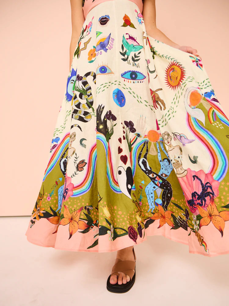 Evergreen sundress in multi