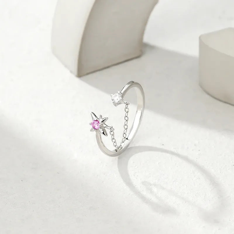 LUNA | Ella Chain ring - Silver