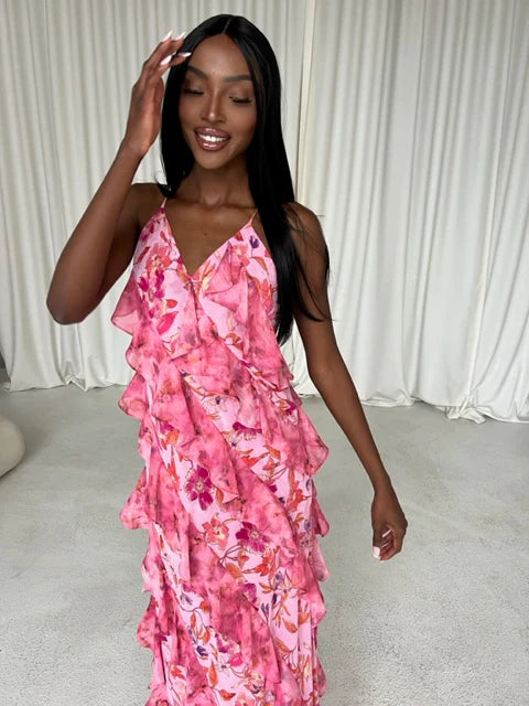 Damita ruffle maxi dress