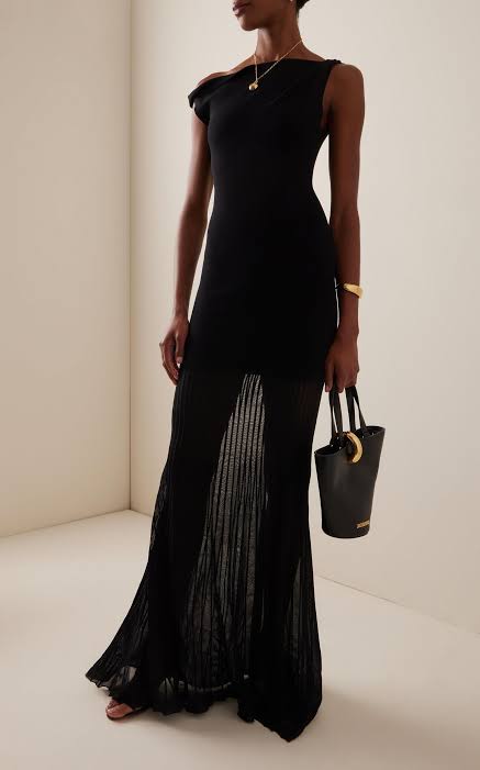 Indigo twist dress black