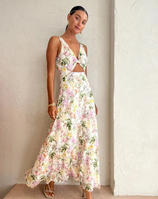 Blue skies dress in spring