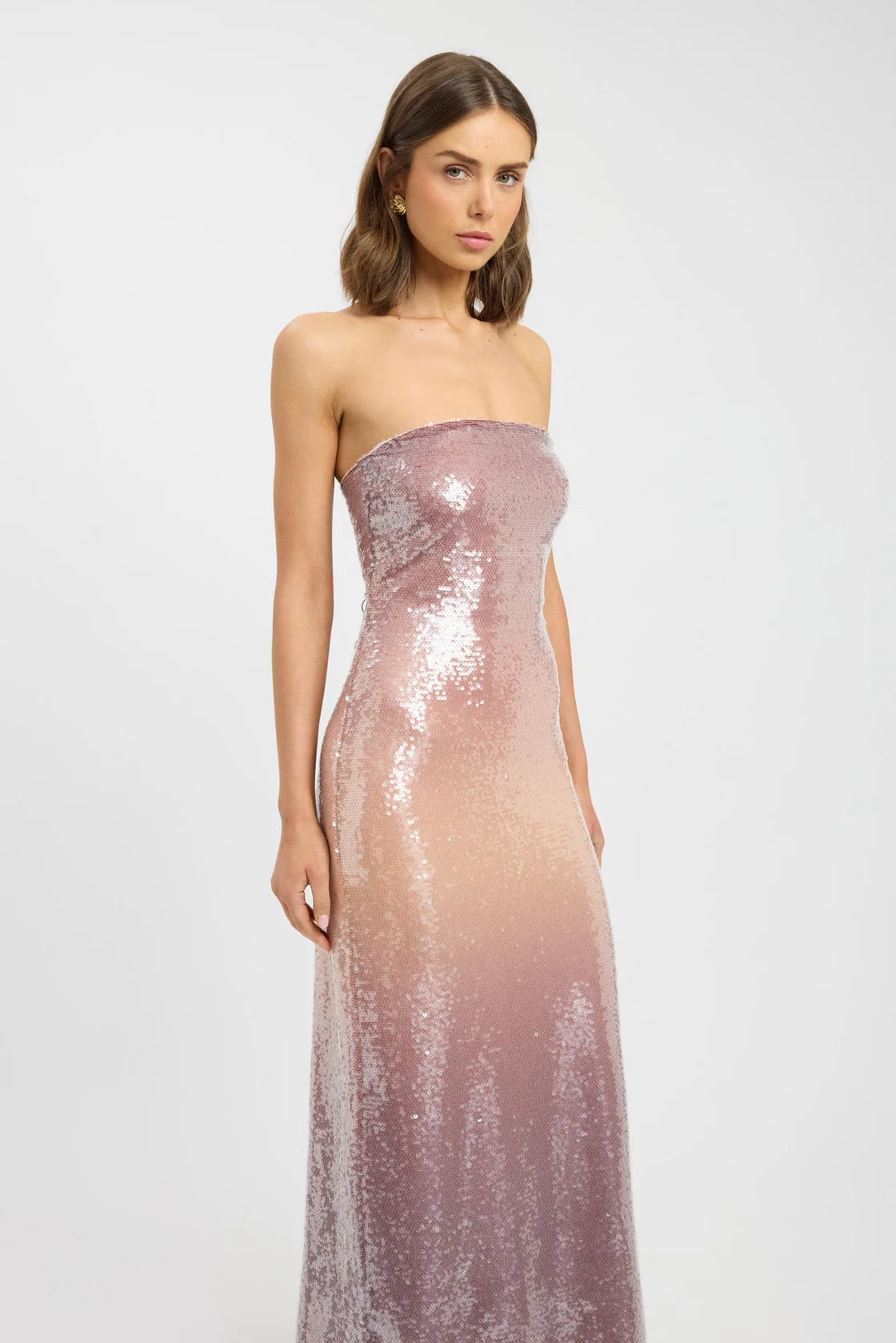 Limy Strapless Maxi Dress burgundy