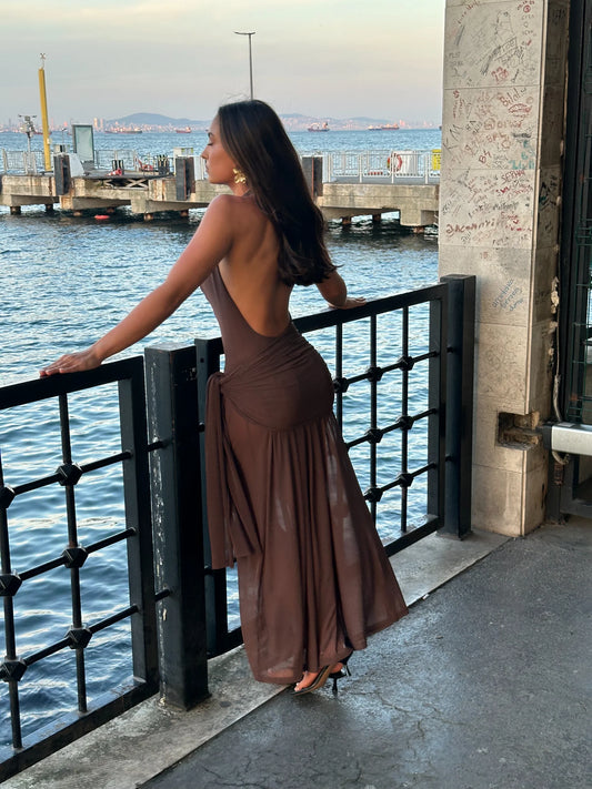 Yōsei Dress In Brown