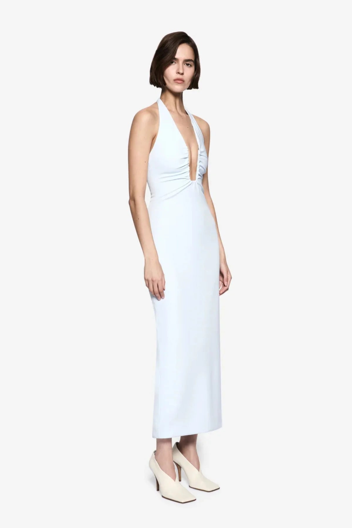 The Lusi crepe dress skywriting