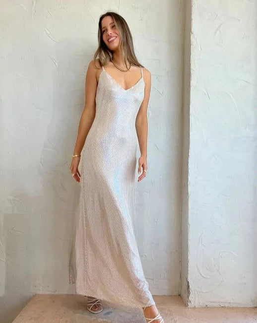 High voltage slip dress