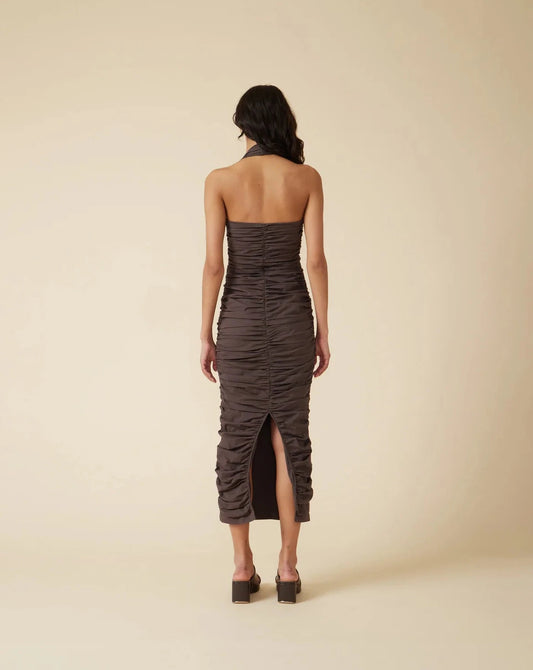 Ariel halter dress java