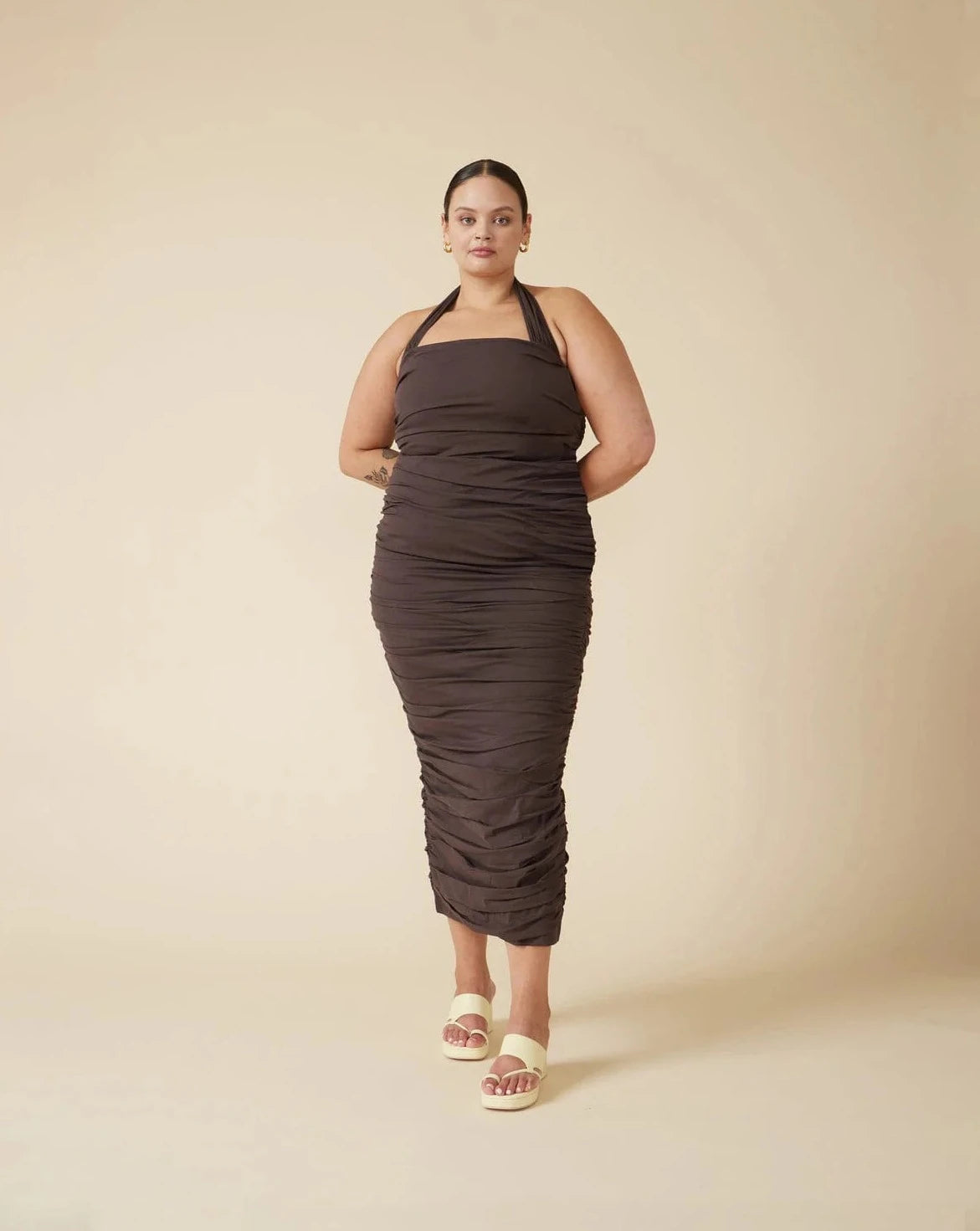 Ariel halter dress java