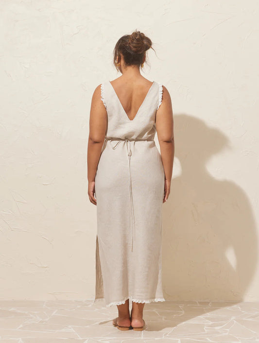 Esme linen slip dress