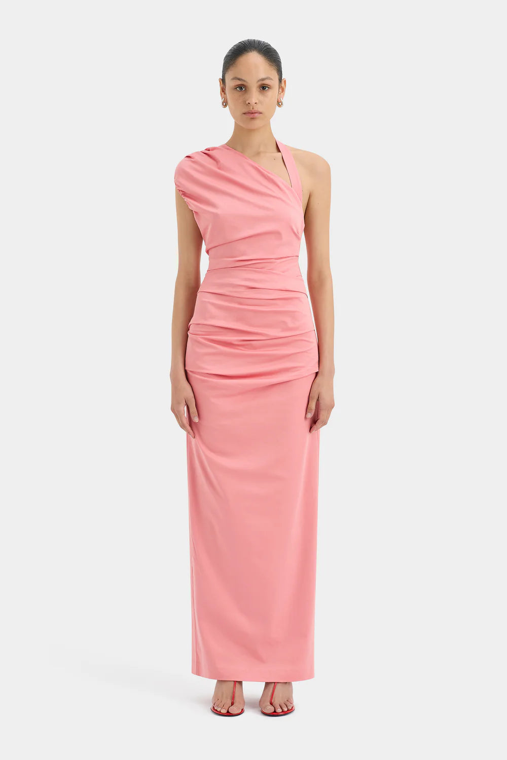 Giacomo gathered gown pink