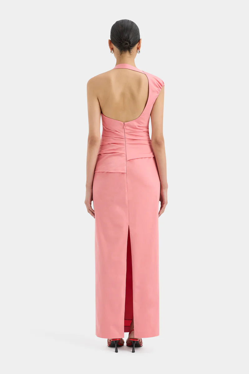 Giacomo gathered gown pink