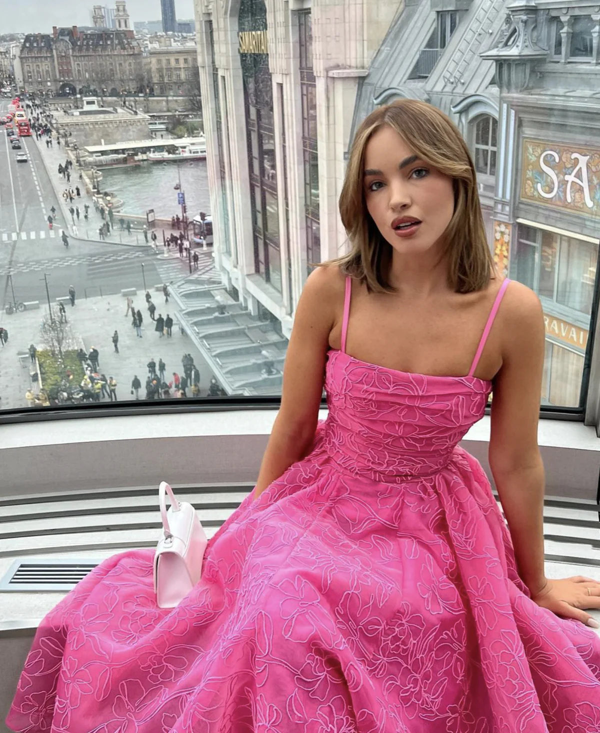 Evangeline Cornelli maxi protea pink