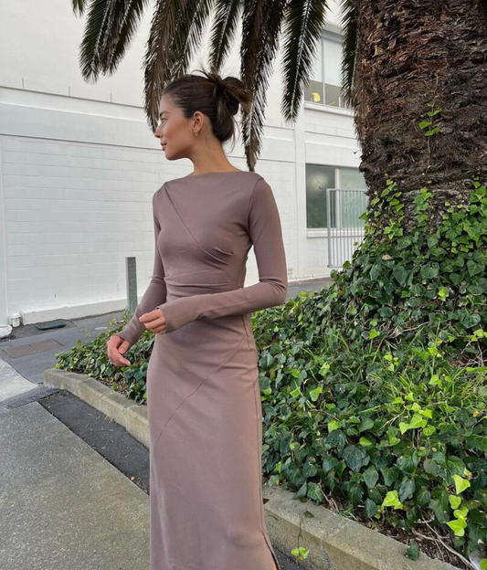 Mathilde dress mushroom