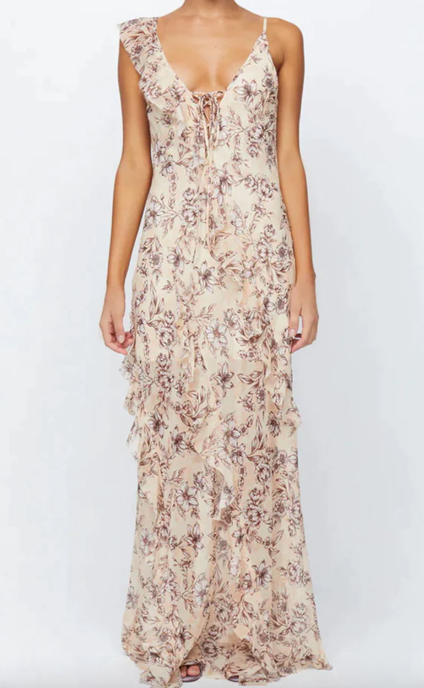 Courtney Frill Maxi Dress - Florence Floral