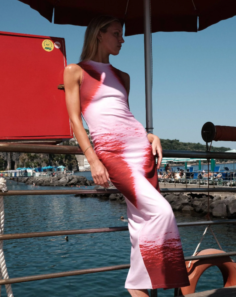 Racer dress Isola ocean