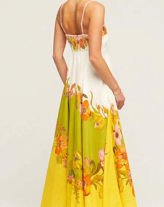 Silas linen sundress in multi