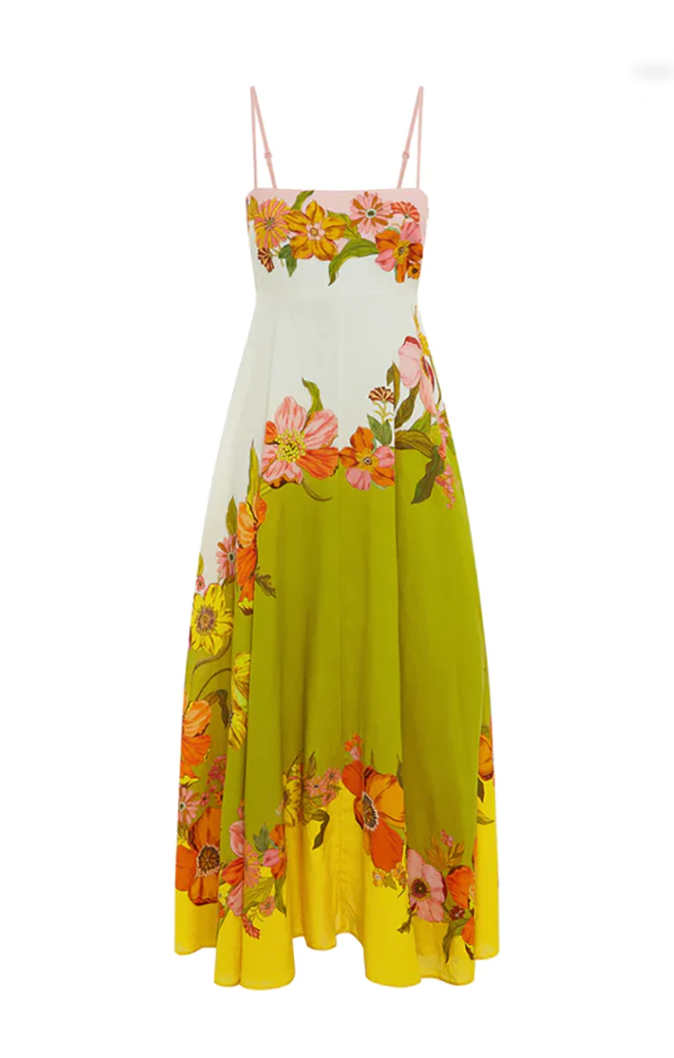 Silas linen sundress in multi