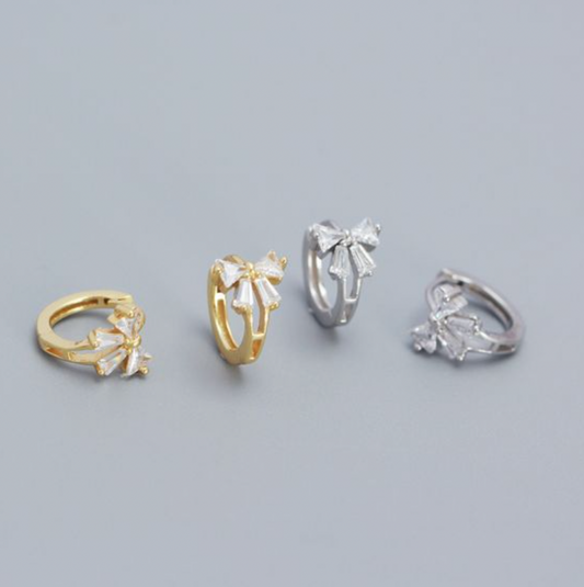 CLASSIC | Mini bow earrings - Silver