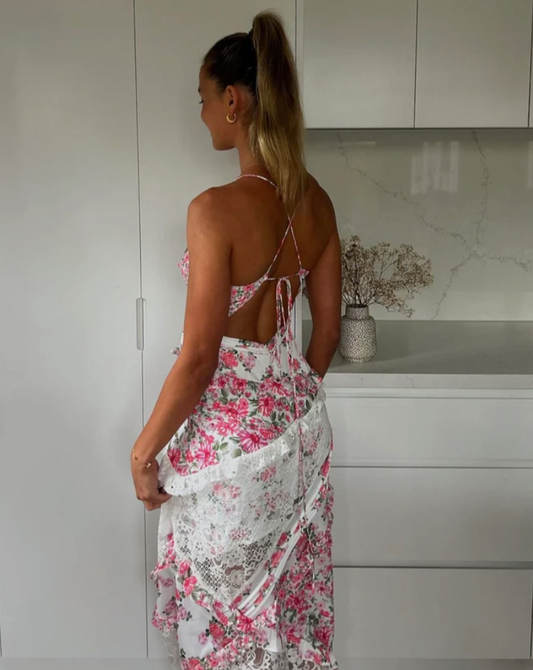 Rosalyn maxi dress pink