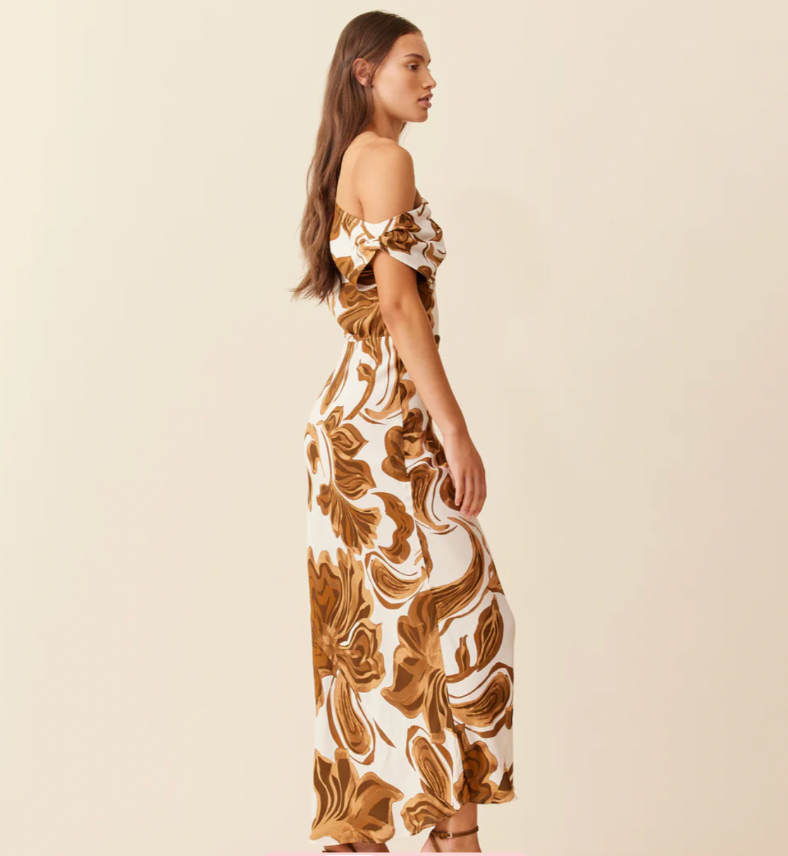 Melon maxi dress cosmos
