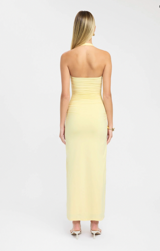 Hailey halter dress sunlight