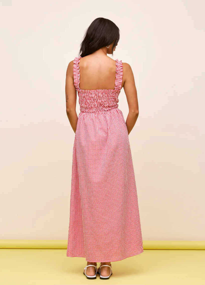 Trulli dress red gingham